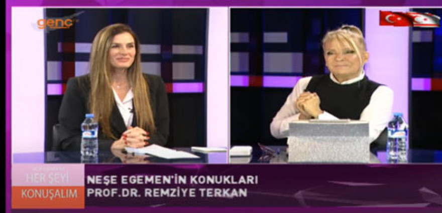 Le professeur Remziye Terkan, recteur de l’Université d’Onbeş Kasım Chypre, était l’invité de Neşe Egemen dans le programme Everything We Talk diffusé sur Kıbrıs Genç TV.