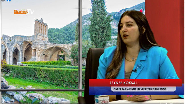 La coordinatrice de l’éducation de l’Université Onbes Kasım Kıbrıs, Zeynep Nezaket Köksal, était invitée à l’émission Parantez sur Güneş TV.